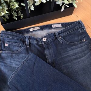 Ag Adriano Goldschmied ‘The Prima Mid-Rise Cigarette’ Blue Denim Size 32R